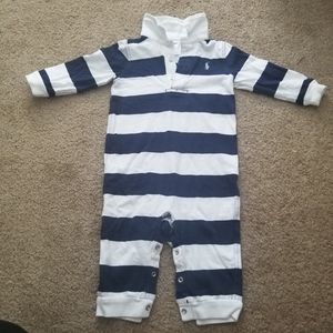 Baby boy one all long sleeve polo